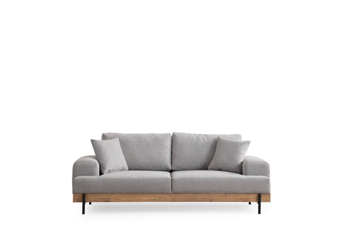 Atelier Del Sofa Eti Oak 3 Seater - Gris Atelier Del Sofa Eti Oak 3 Seater - Gris